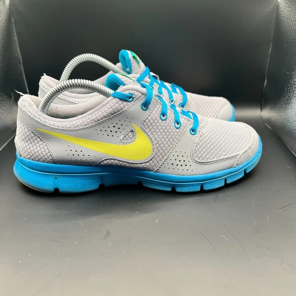 Nike Flex Experience RN 525754-012 Womens 9.5 Running Shoes‎ Gray Blue Sneaker